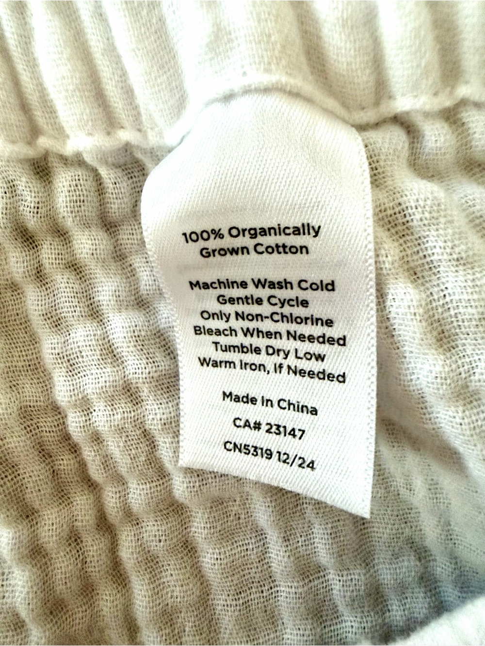 New Haven Gauze Pants Size M Organic Cotton - Picture 4 of 8